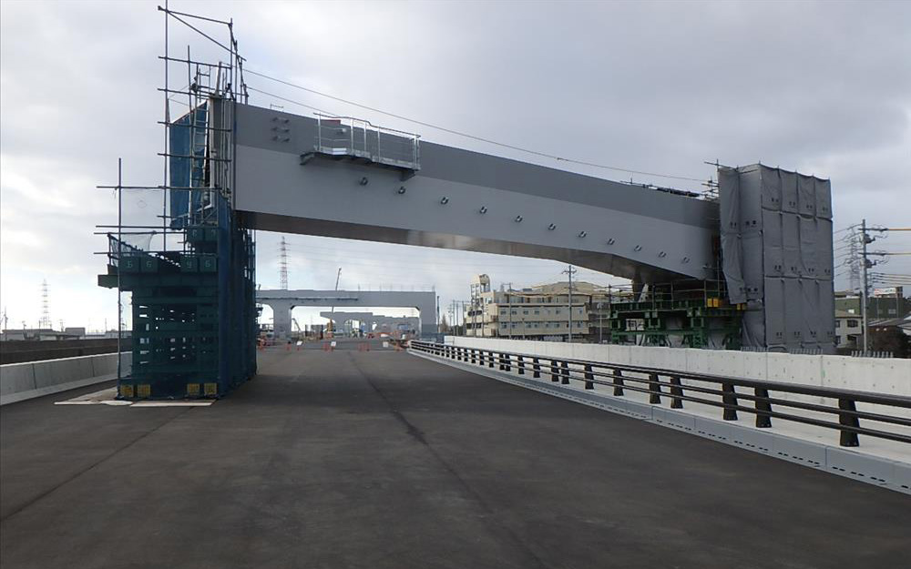 2015/12/30 右側橋脚施工完了